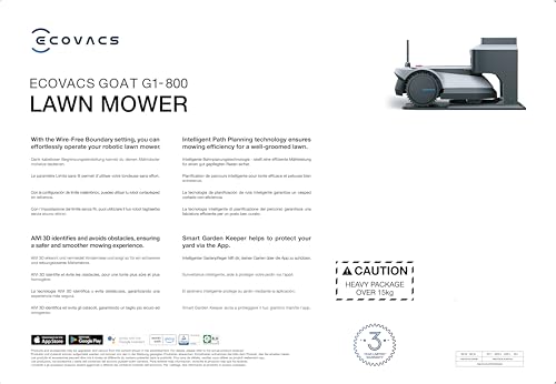 ECOVACS GOAT G1-800 Mähroboter ohne Begrenzungskabel 800㎡