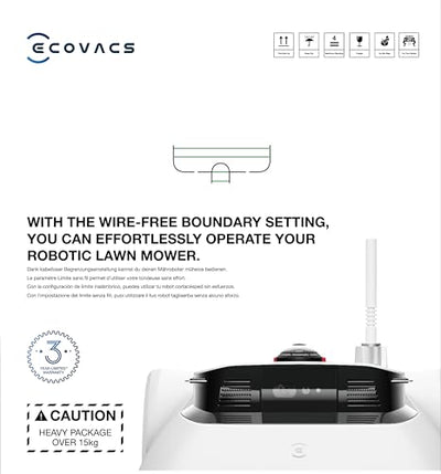 ECOVACS GOAT G1 Mähroboter ohne Begrenzungskabel für Gärten bis 1600 qm