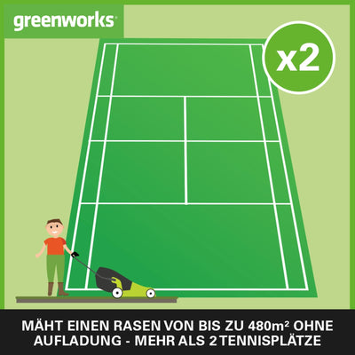 Greenworks 48V (2x24V) Selbstfahrender Akku Rasenmäher