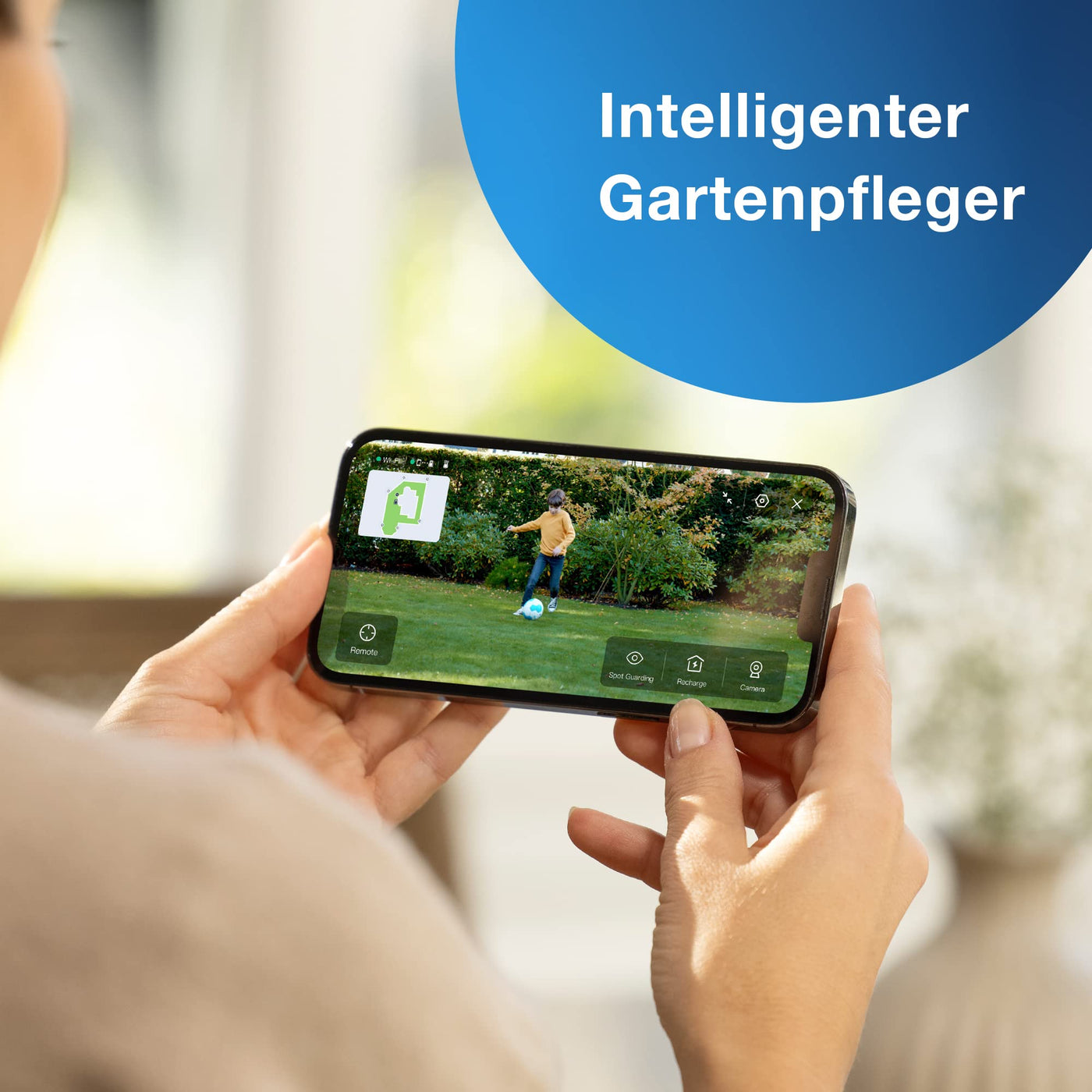 ECOVACS GOAT G1 Mähroboter ohne Begrenzungskabel für Gärten bis 1600 qm