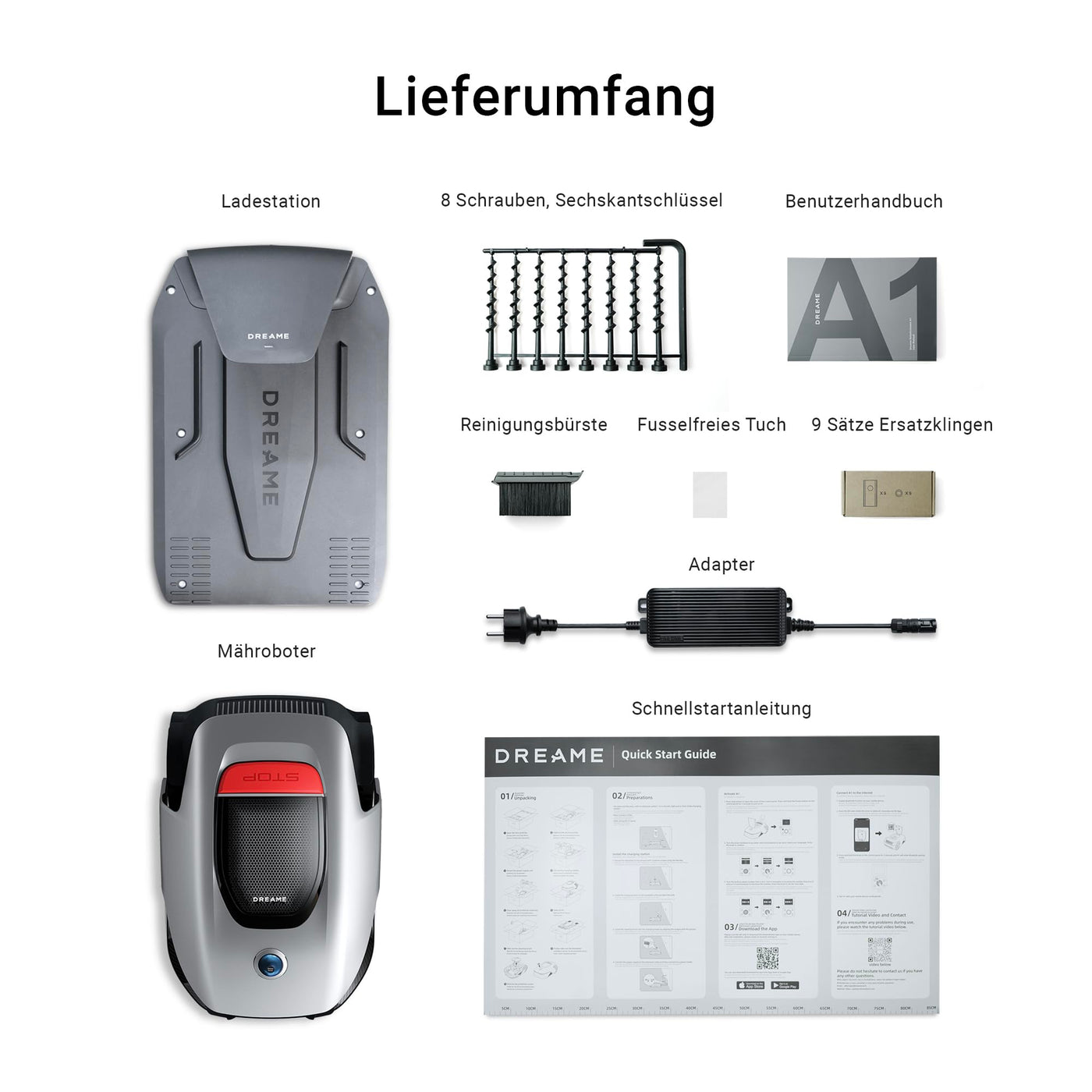Dreame Intelligent Mähroboter Mower A1, Rasenmäher Roboter