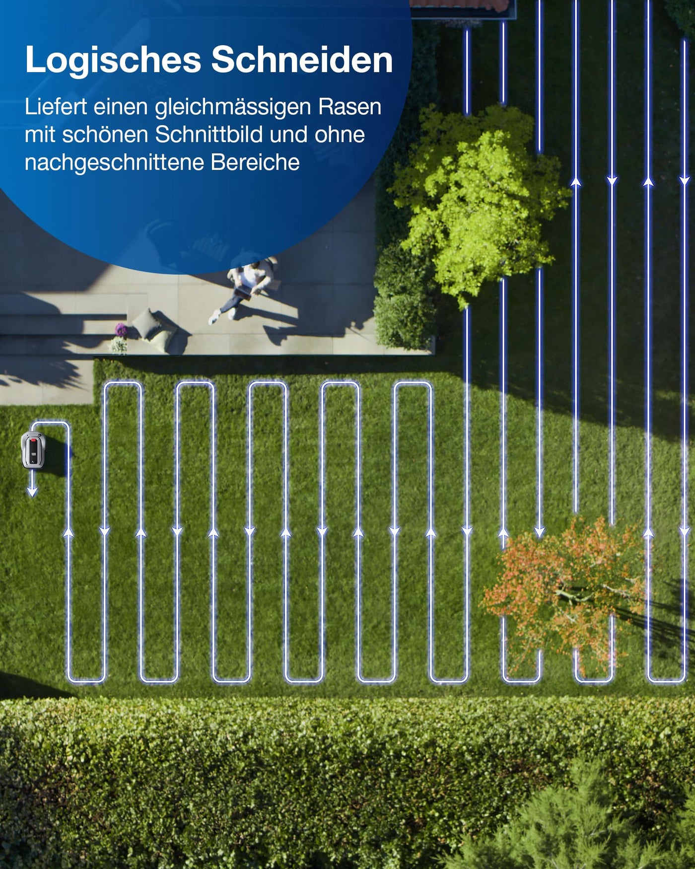 ECOVACS GOAT G1-800 Mähroboter ohne Begrenzungskabel 800㎡