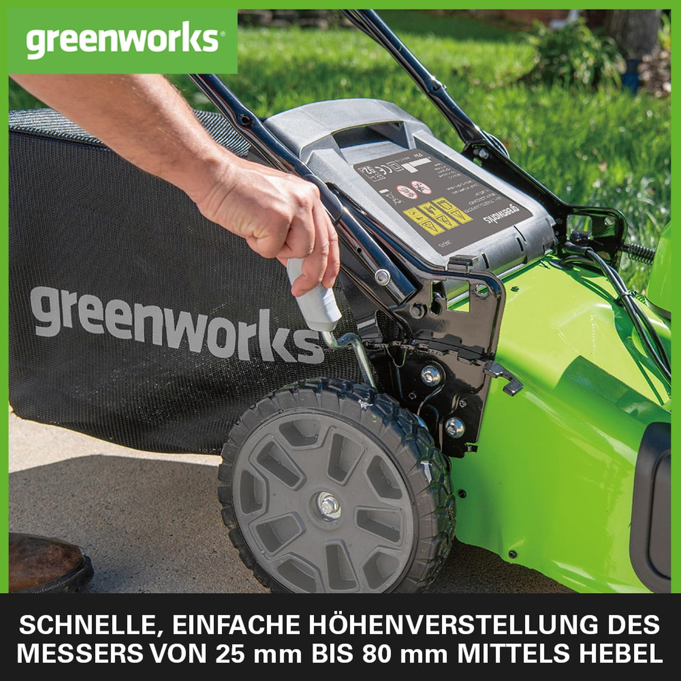Greenworks 48V (2x24V) Selbstfahrender Akku Rasenmäher