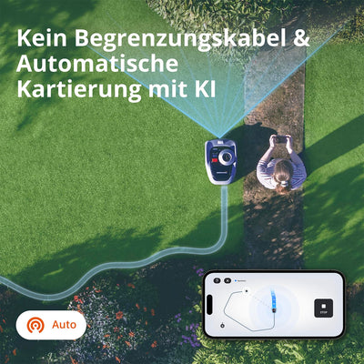 Navimow i105E Mähroboter ohne Begrenzungskabel 500 m²