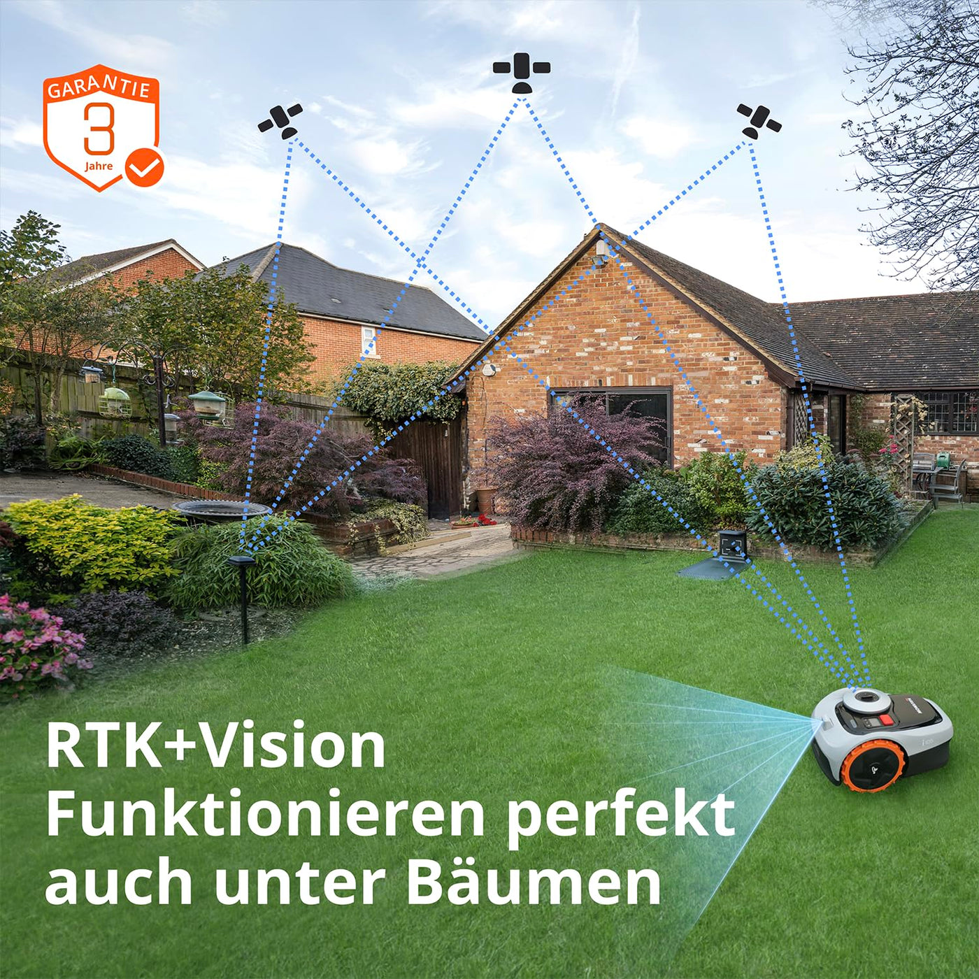 Navimow i105E Mähroboter ohne Begrenzungskabel 500 m²